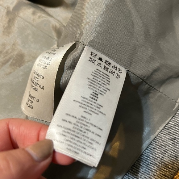 MICHAEL Michael Kors Mixed Media Gray Fur Coat - Size 6 - Picture 8 of 12